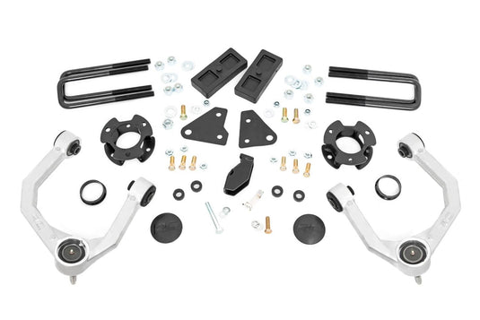 Rough Country 3.5 Inch Lift Kit, Forged Alum UCA, Cast Steel Knucles - 2019-2023 Ford Ranger