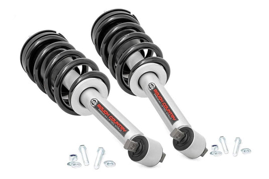 Rough Country Loaded Strut Pair, 3.5 Inch Lift - 2014-2018 Chevrolet Silverado 1500 & GMC Sierra 1500