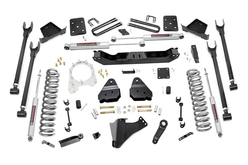 Load image into Gallery viewer, Rough Country 6 Inch Lift Kit, Diesel, 4 Link, OVLD, N3 Shocks - 2017-2022 Ford F-250 Super Duty/F-350 Super Duty
