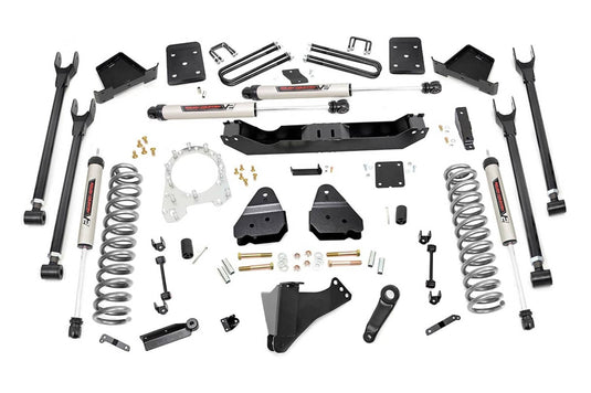 Rough Country 6 Inch Lift Kit, Diesel, 4 Link, V2 - 2017-2022 Ford F-250 Super Duty/F-350 Super Duty