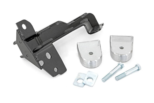 Rough Country 2 Inch Leveling Kit, Track Bar Bracket - 2017-2026 Ford F-250 Super Duty/F-350 Super Duty