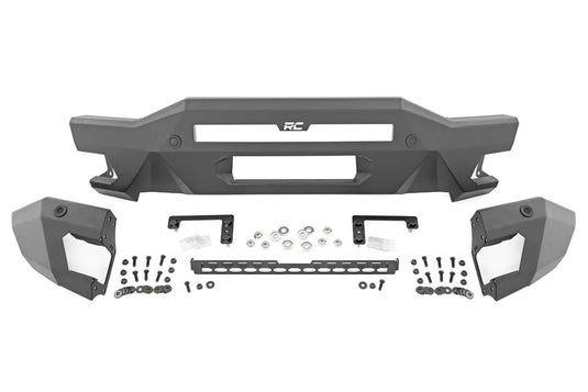 Rough Country Front Bumper, Modular, Full Wings - 2021-2026 Ford Bronco Raptor