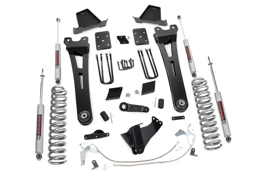 Rough Country 6 Inch Lift Kit, Diesel, Radius Arm, No OVLD, N3 Shocks - 2015-2016 Ford F-250 Super Duty/F-350 Super Duty