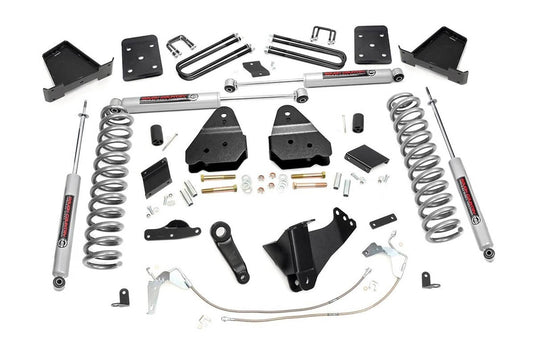 Rough Country 6 Inch Lift Kit, Diesel, OVLD, N3 Shocks - 2015-2016 Ford F-250 Super Duty/F-350 Super Duty