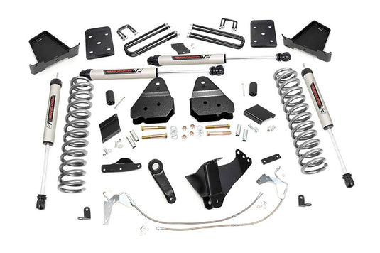 Rough Country 6 Inch Lift Kit, Diesel, No OVLD, V2 - 2015-2016 Ford F-250 Super Duty/F-350 Super Duty