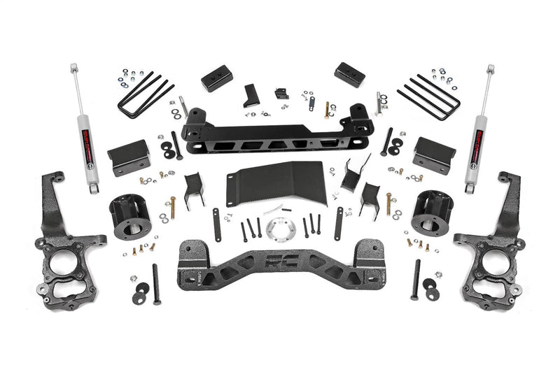 Load image into Gallery viewer, Rough Country 4 Inch Lift Kit, N3 Rear Shocks - 2015-2020 Ford F-150
