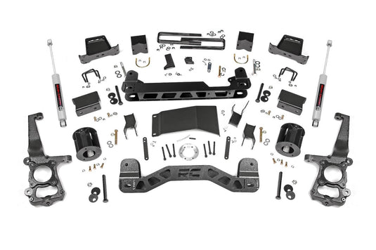 Rough Country 6 Inch Lift Kit, N3 Rear Shocks - 2015-2020 Ford F-150
