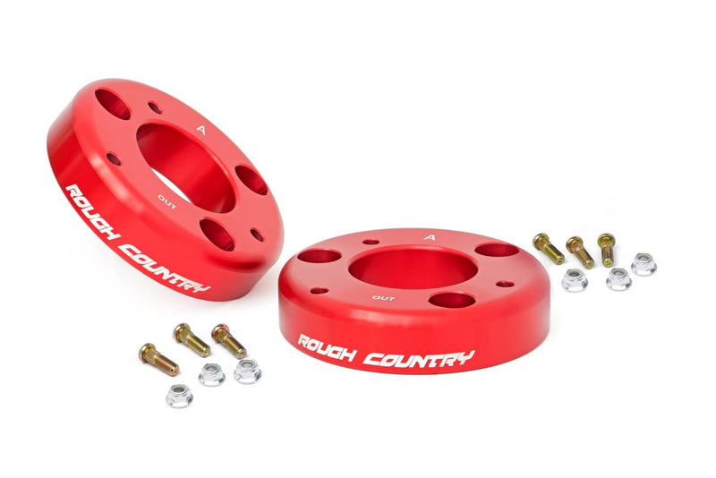 Load image into Gallery viewer, Rough Country 2 Inch Leveling Kit, Red - 2014-2025 Ford F-150
