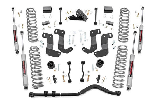 Rough Country 3.5 Inch Lift Kit, C/A Drop, 2-Door - 2018-2023 Jeep Wrangler