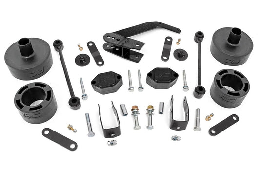 Rough Country 2.5 Inch Lift Kit, Spacers, Series II - 2007-2018 Jeep Wrangler JK