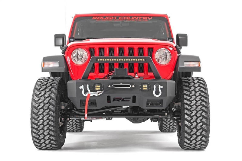 Load image into Gallery viewer, Rough Country 3.5 Inch Lift Kit, Adj Lower, FR D/S, 4-Door - 2018-2023 Jeep Wrangler
