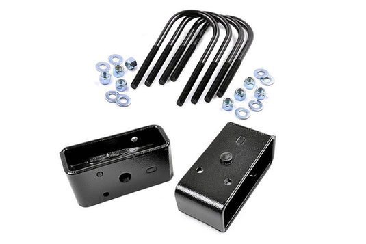 Rough Country 2 Inch Block & U-Bolt Kit - 2011-2016 Ford F-250 Super Duty/F-350 Super Duty