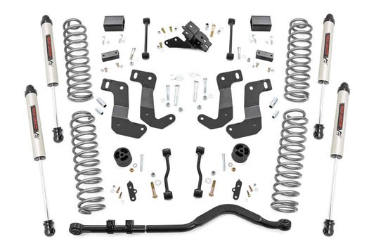 Rough Country 3.5 Inch Lift Kit, C/A Drop, Stage 1, V2 - 2018-2023 Jeep Wrangler