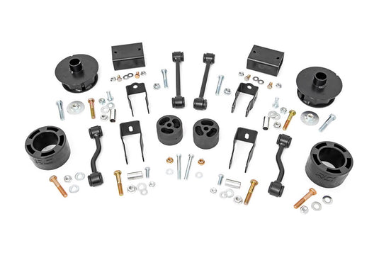 Rough Country 2.5 Inch Lift Kit, Spacers - 2018-2023 Jeep Wrangler