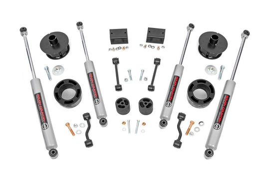 Rough Country 2.5 Inch Lift Kit, Spacers, N3, Premium N3 - 2018-2023 Jeep Wrangler