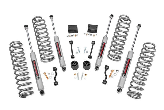 Rough Country 2.5 Inch Lift Kit, Coils - 2018-2023 Jeep Wrangler