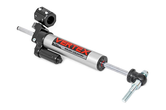 Rough Country Vertex Steering Stabilizer, Pass-Through - 2007-2018 Jeep Wrangler JK