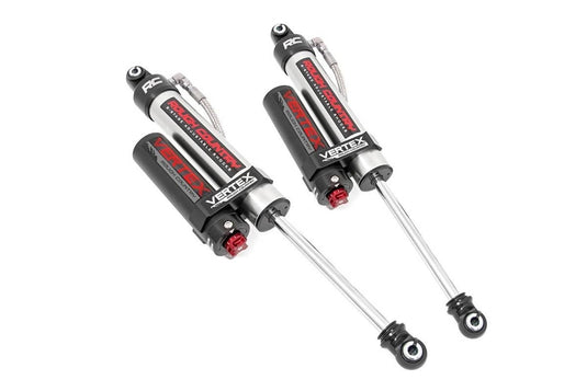 Rough Country Vertex 2.5 Reservoir Rear Shocks, 5-7.5" - 2007-2026 Chevrolet Silverado 1500 & GMC Sierra 1500