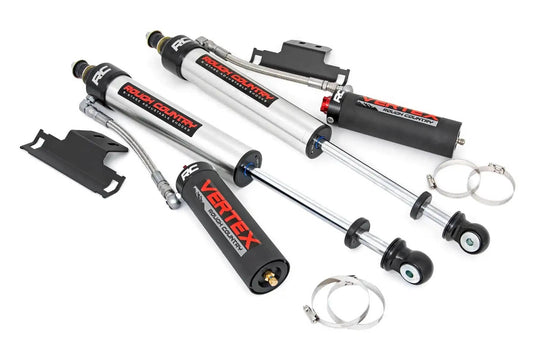 Rough Country Vertex 2.5 Reservoir Rear Shocks, 3" - 2005-2023 Toyota Tacoma