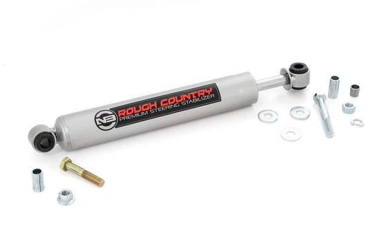 Rough Country N3 Steering Stabilizer - 2011-2015 Chevrolet Silverado 2500 HD/3500 HD & GMC Sierra 2500 HD/3500 HD