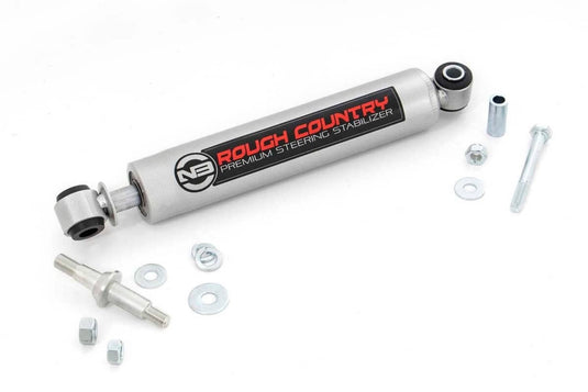 Rough Country N3 Steering Stabilizer - 2001-2010 Chevrolet Silverado 2500 HD/3500 HD & GMC Sierra 2500 HD/3500 HD
