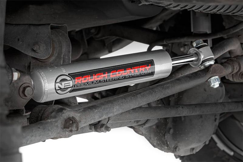 Load image into Gallery viewer, Rough Country N3 Steering Stabilizer - 2001-2010 Chevrolet Silverado 2500 HD/3500 HD &amp; GMC Sierra 2500 HD/3500 HD

