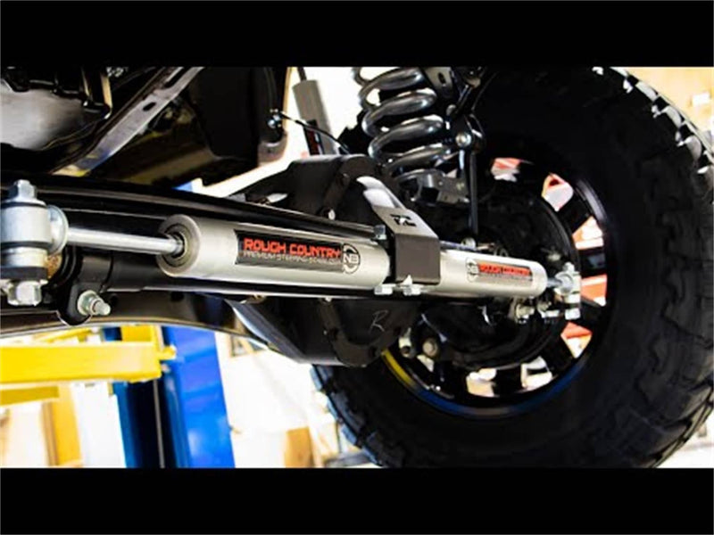 Load image into Gallery viewer, Rough Country N3 Steering Stabilizer, Dual, 2-8 Inch Lift - 2005-2026 Ford F-250 Super Duty/F-350 Super Duty
