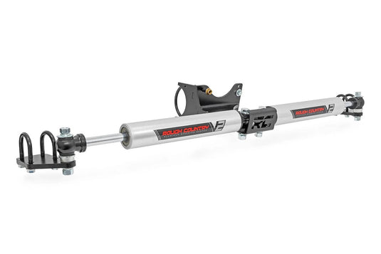 Rough Country V2 Steering Stabilizer, Dual, 2-8 Inch Lift - 2005-2026 Ford F-250 Super Duty/F-350 Super Duty