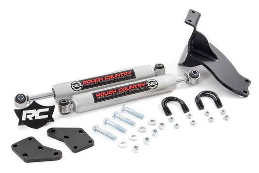 Rough Country N3 Steering Stabilizer, Dual, 2.5-8 Inch Lift - 2014-2026 Ram 2500