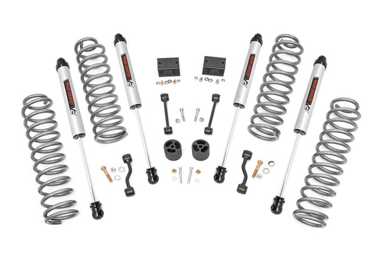 Rough Country 2.5 Inch Lift Kit, Coils, V2 - 2018-2023 Jeep Wrangler Willys Sport/Willys
