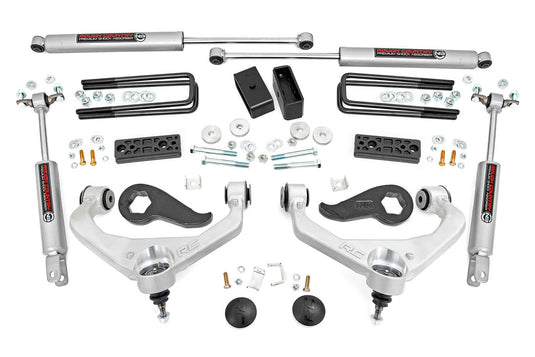 Rough Country 3 Inch Lift Kit - 2020-2026 Chevrolet Silverado 3500 HD & GMC Sierra 3500 HD