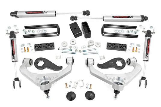 Rough Country 3 Inch Lift Kit, UCAs, V2 - 2020-2026 Chevrolet Silverado 3500 HD & GMC Sierra 2500 HD/3500 HD
