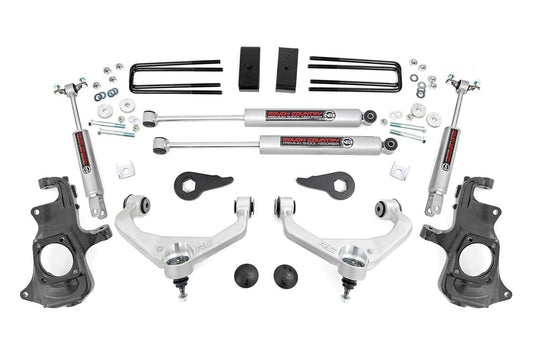 Rough Country 3.5 Inch Lift Kit, Knuckle - 2011-2019 Chevrolet Silverado 2500 HD/3500 HD & GMC Sierra 2500 HD/3500 HD