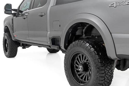 Rough Country Sport Fender Flares, JS Iconic Silver - 2023-2026 Ford F-350 Super Duty/F-250 Super Duty