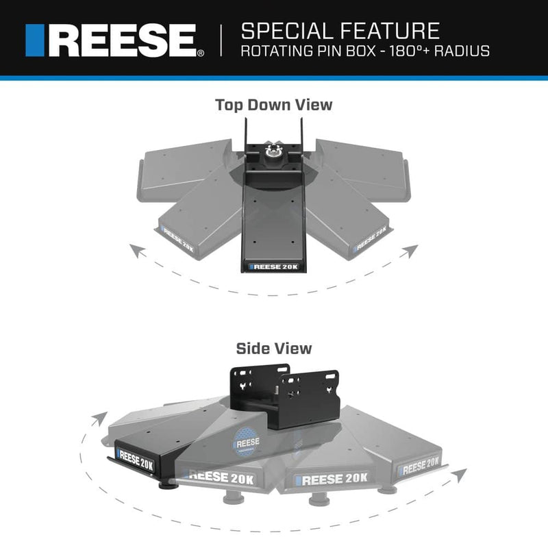 Load image into Gallery viewer, Reese Sidewinder 20K Pin Box with Turret - REE-69220 - Absolute Autoguard
