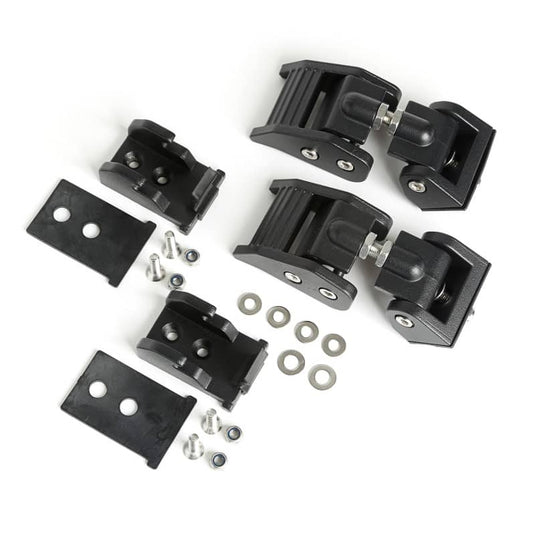Rugged Ridge Hood Catch Pair Textured Black — 2007-2018 Jeep Wrangler/Wrangler JK - RGG-11210.17 - Absolute Autoguard