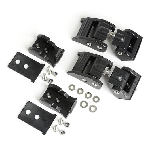 Rugged Ridge Black Hood Catch (pair) — 2018-2025 Jeep Gladiator/Wrangler - RGG-11210.21 - Absolute Autoguard