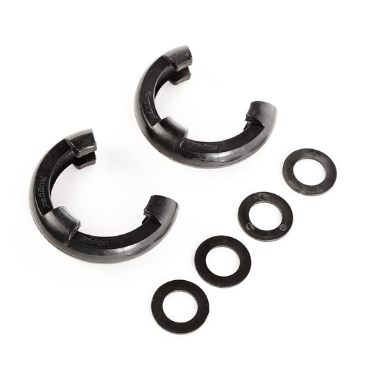 Rugged Ridge D-shackle Isolator Kit Black Pair 3/4" - RGG-11235.30 - Absolute Autoguard