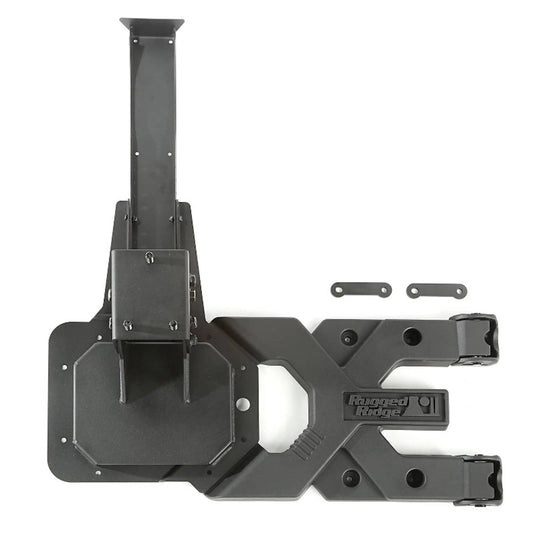 Rugged Ridge HD Tire Carrier — 2007-2018 Jeep Wrangler/Wrangler JK - RGG-11546.50 - Absolute Autoguard