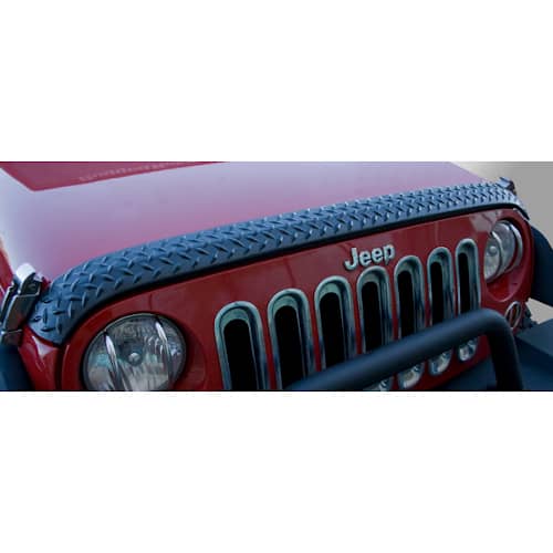 Rugged Ridge Body Armor Hood Guard Black — 2007-2018 Jeep Wrangler/Wrangler JK - RGG-11651.17 - Absolute Autoguard