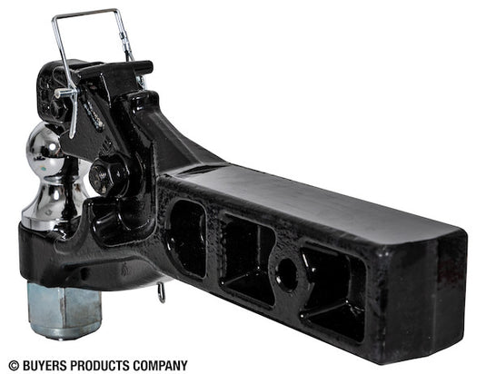 10 Ton Combination Hitch - 2-1/2 Inch Receiver, 2 Inch Ball