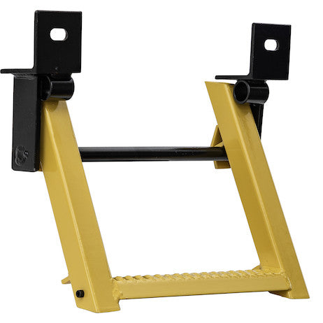 Load image into Gallery viewer, 1-Rung Yellow Retractable Truck Step with Nonslip Tread - 17.38 x 15 Inch
