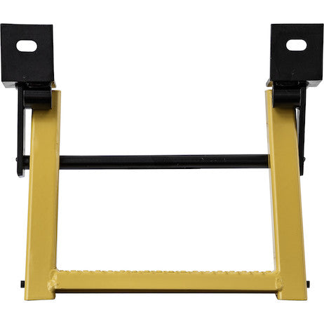 1-Rung Yellow Retractable Truck Step with Nonslip Tread - 17.38 x 15 Inch