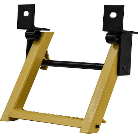 Load image into Gallery viewer, 1-Rung Yellow Retractable Truck Step with Nonslip Tread - 17.38 x 15 Inch
