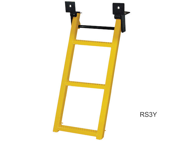 Load image into Gallery viewer, 3-Rung Black Retractable Truck Steps with Nonslip Tread - 17.38 x 35 Inch
