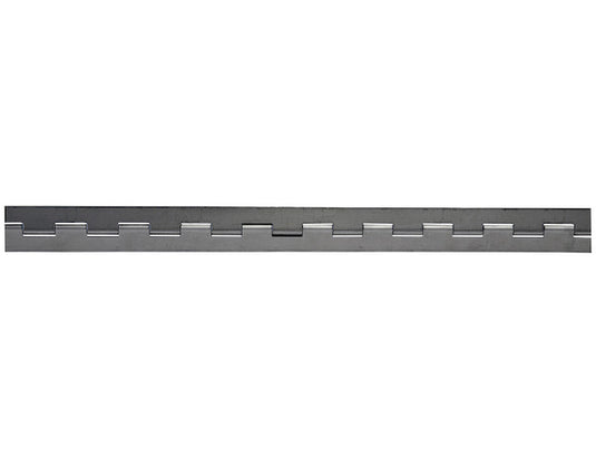 Steel Continuous Hinge .187 x 72 Inch Long with 1/2 Pin and 4.0 Open Width