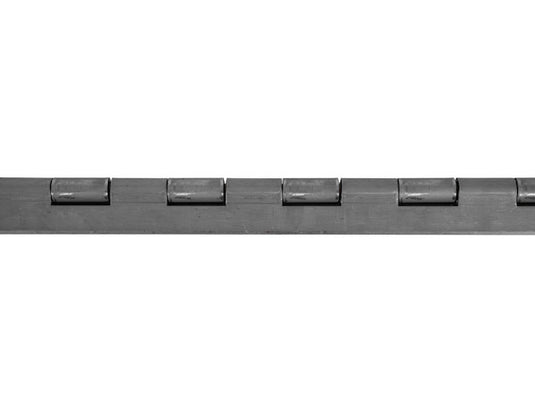Steel Continuous Hinge .187 x 72 Inch Long with 1/2 Pin and 4.0 Open Width