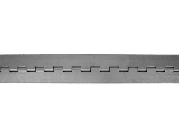 Load image into Gallery viewer, Steel Continuous Hinge .187 x 72 Inch Long with 1/2 Pin and 4.0 Open Width
