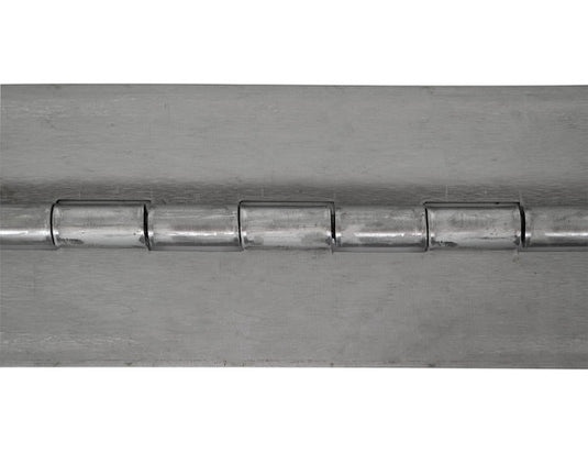 Steel Continuous Hinge .187 x 72 Inch Long with 1/2 Pin and 4.0 Open Width