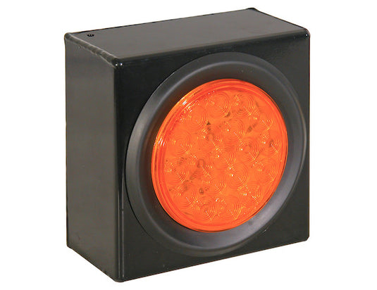 4 Inch Amber Round Recessed Strobe